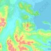 Mapa topográfico Vilyuchinsk, altitud, relieve