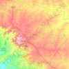 Mapa topográfico Washi, altitud, relieve