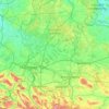 Mapa topográfico Aller, altitud, relieve