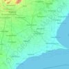 Mapa topográfico Ramanathapuram, altitud, relieve