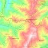 Mapa topográfico Pfutsero, altitud, relieve