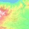 Mapa topográfico Dar El Kebdani ⴷⴰⵕ ⴽⴱⴷⴰⵏⵉ دار الكبداني, altitud, relieve