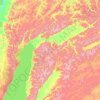 Mapa topográfico Межселенные территории, altitud, relieve