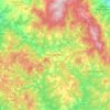 Mapa topográfico Radda in Chianti, altitud, relieve
