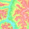 Mapa topográfico Ездоченское сельское поселение, altitud, relieve