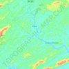 Mapa topográfico Italva, altitud, relieve