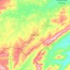Mapa topográfico Venha-Ver, altitud, relieve