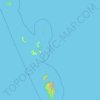 Mapa topográfico Nicobar Islands, altitud, relieve