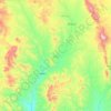 Mapa topográfico Arizpe, altitud, relieve