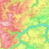 Mapa topográfico 72160, altitud, relieve