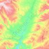 Mapa topográfico M'Semrir امسمرير, altitud, relieve