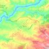 Mapa topográfico Tábua, altitud, relieve