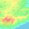 Mapa topográfico Amreli, altitud, relieve