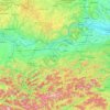 Mapa topográfico Mostviertel, altitud, relieve