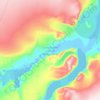 Mapa topográfico Matusevich Ice Shelf, altitud, relieve
