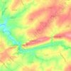 Mapa topográfico Montpinchon, altitud, relieve