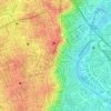 Mapa topográfico Blue Ridge A, altitud, relieve