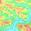 Mapa topográfico Chojnik, altitud, relieve