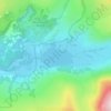 Mapa topográfico Llyn Nantlle Uchaf, altitud, relieve