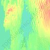 Mapa topográfico Waterhen Lake, altitud, relieve