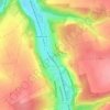 Mapa topográfico Longueville-sur-Scie, altitud, relieve