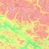 Mapa topográfico Klondike River, altitud, relieve