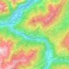 Mapa topográfico Fließ, altitud, relieve