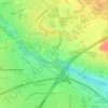 Mapa topográfico Abbotstown, altitud, relieve