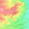 Mapa topográfico Ariyalur, altitud, relieve