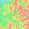 Mapa topográfico Communauté de communes de la Matheysine, altitud, relieve