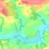 Mapa topográfico Sheepwash, altitud, relieve