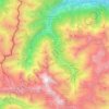 Mapa topográfico Stelvio, altitud, relieve