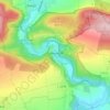 Mapa topográfico Günserode, altitud, relieve
