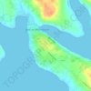 Mapa topográfico Belmullet, altitud, relieve