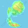 Mapa topográfico Big Tancook Island, altitud, relieve