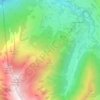 Mapa topográfico Ens, altitud, relieve