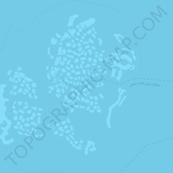 Mapa topográfico The World, altitud, relieve