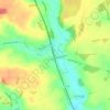 Mapa topográfico Little Bytham, altitud, relieve