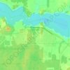 Mapa topográfico Powerview-Pine Falls, altitud, relieve