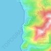 Mapa topográfico Nonza, altitud, relieve