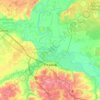 Mapa topográfico Ryazan, altitud, relieve