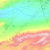 Mapa topográfico Distrito Uigur, altitud, relieve
