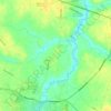 Mapa topográfico Worleston, altitud, relieve