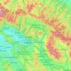 Mapa topográfico Firenze, altitud, relieve