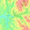 Mapa topográfico Santa Clara-a-Velha, altitud, relieve