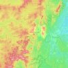 Mapa topográfico Kyshtym, altitud, relieve