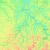 Mapa topográfico Floyd County, altitud, relieve