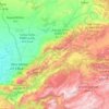 Mapa topográfico Province de Beni Mellal إقليم بني ملال, altitud, relieve