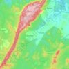 Mapa topográfico Bolani, altitud, relieve