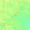 Mapa topográfico Jhenaidah Sadar Upazila, altitud, relieve